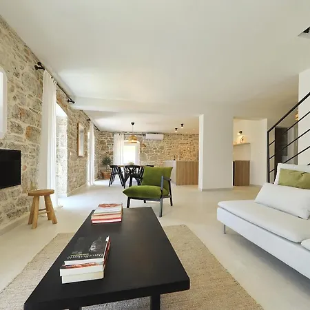 Mira With A Heated Pool And A Sea View Villa Bozava